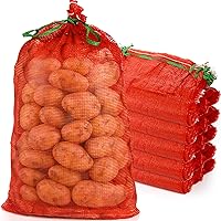 WUWEOT 50 Pack Mesh Produce Bags, 31"×19" Breathable Vegetable Storage Bags, Reusable Washable Net With Drawstring for Onions