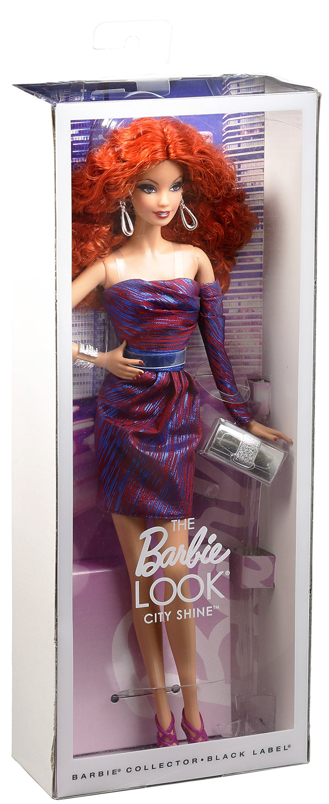 barbie the look city shine redhead doll