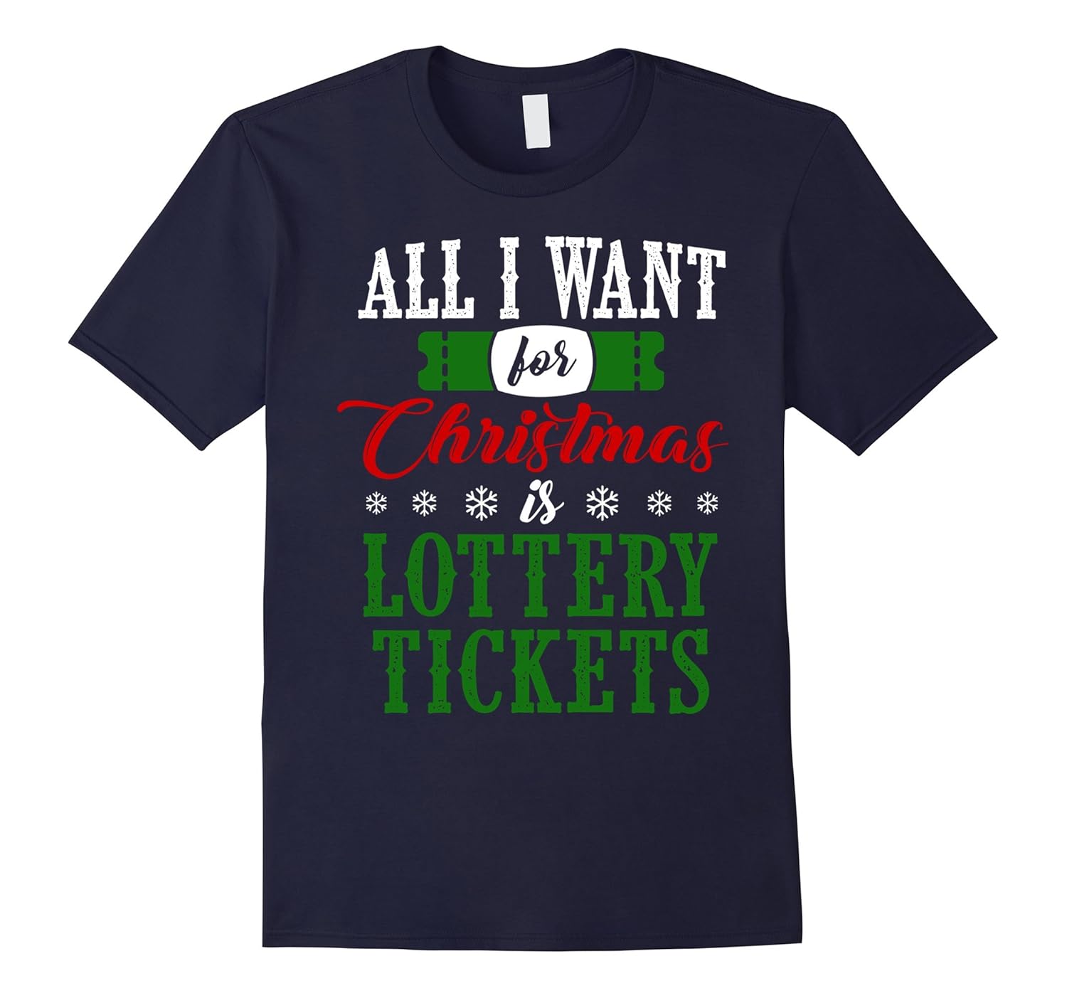 Funny Lottery Tickets Christmas Money Cash Gift Card Shirt-ANZ