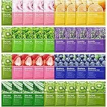 36PCS Hydrating Face Masks Set,Refreshing Long Lasting Soft