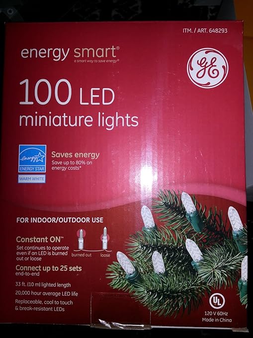 GE Energy Smart 100 LED Miniature Lights 3 Sets Amazon.ca Home