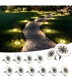 Solar Ground Light 12 Pack Small Outdoor Solar Lights Waterproof - View #7