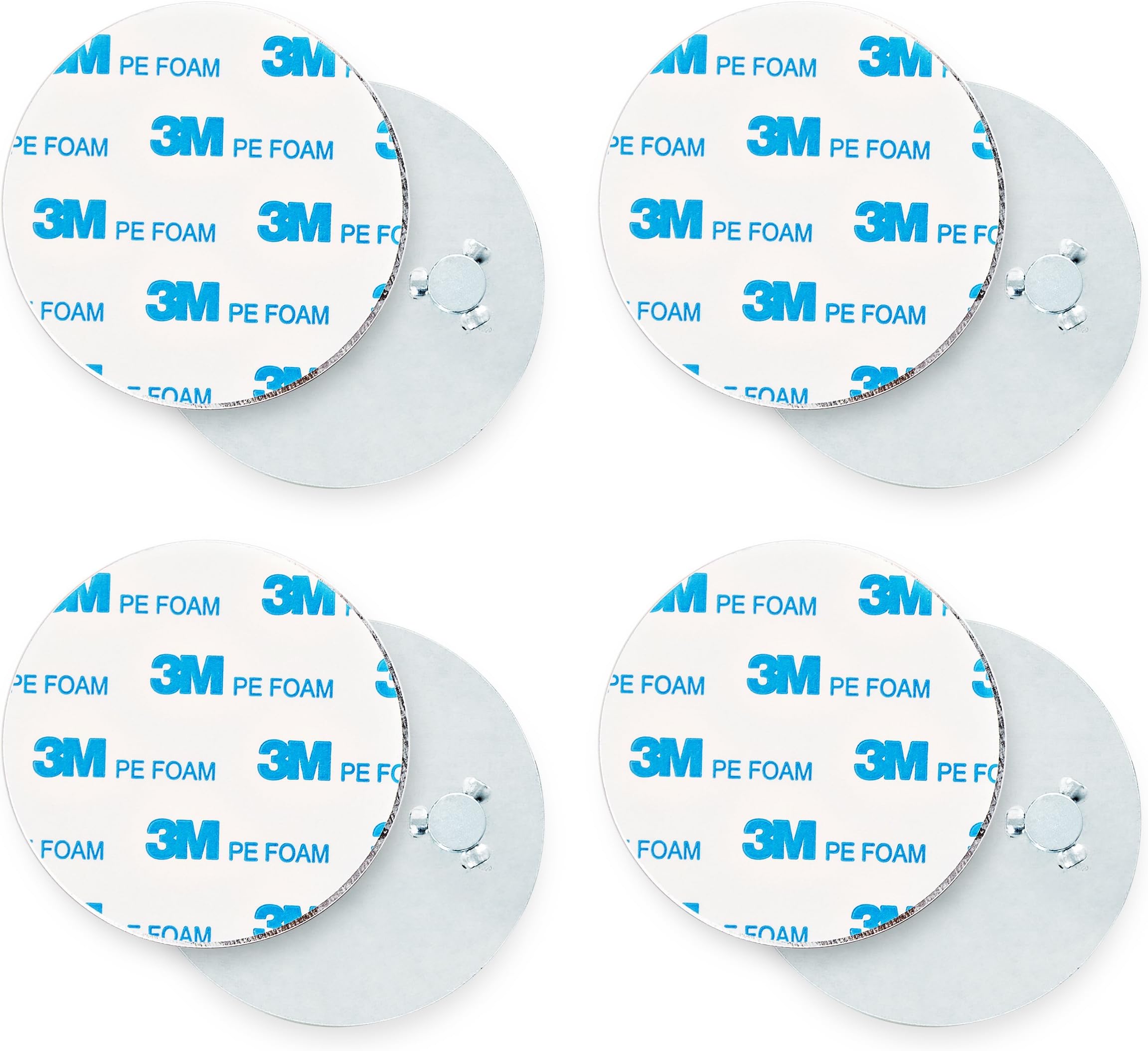 Lumaland Magnetic Attachments for Smoke Detectors Magnet Smoke Alarm Fixation different sizes 4 pieces