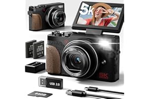 NBD 5K Digital Cameras for Photography Autofocus,64MP Vlogging Cameras for YouTube,18X Digital Zoom Travel Camera with Anti-S