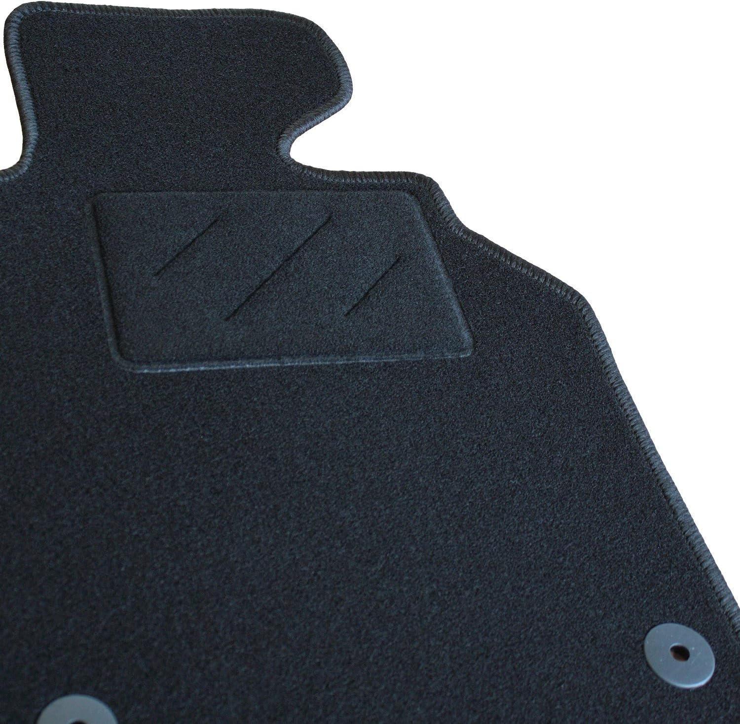 Hitech Autoparts Ltd ACM-0116 Black Velour Car Carpet Floor Mats