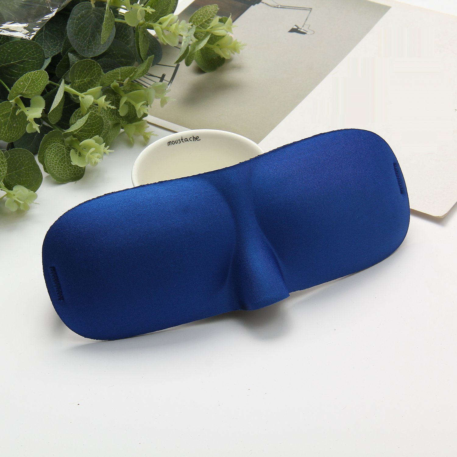 Eye Mask for Sleeping, CHC 3 Pack Sleep Mask with Adjustable Strap 3D Contoured Shape Good Night Eyeshade for Women, Men, Soft Blindfold Great for Travel Naps, Meditation