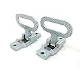 Red Hound Auto Pair (2 Pack) Fold Down Utility Bed Body Step Heavy Duty Premium Galvanized Steel Flip Up Folding RV Camper Trailer RV Bus Boat Step-up Safety Non Slip Tread Grab on Assist Handle
