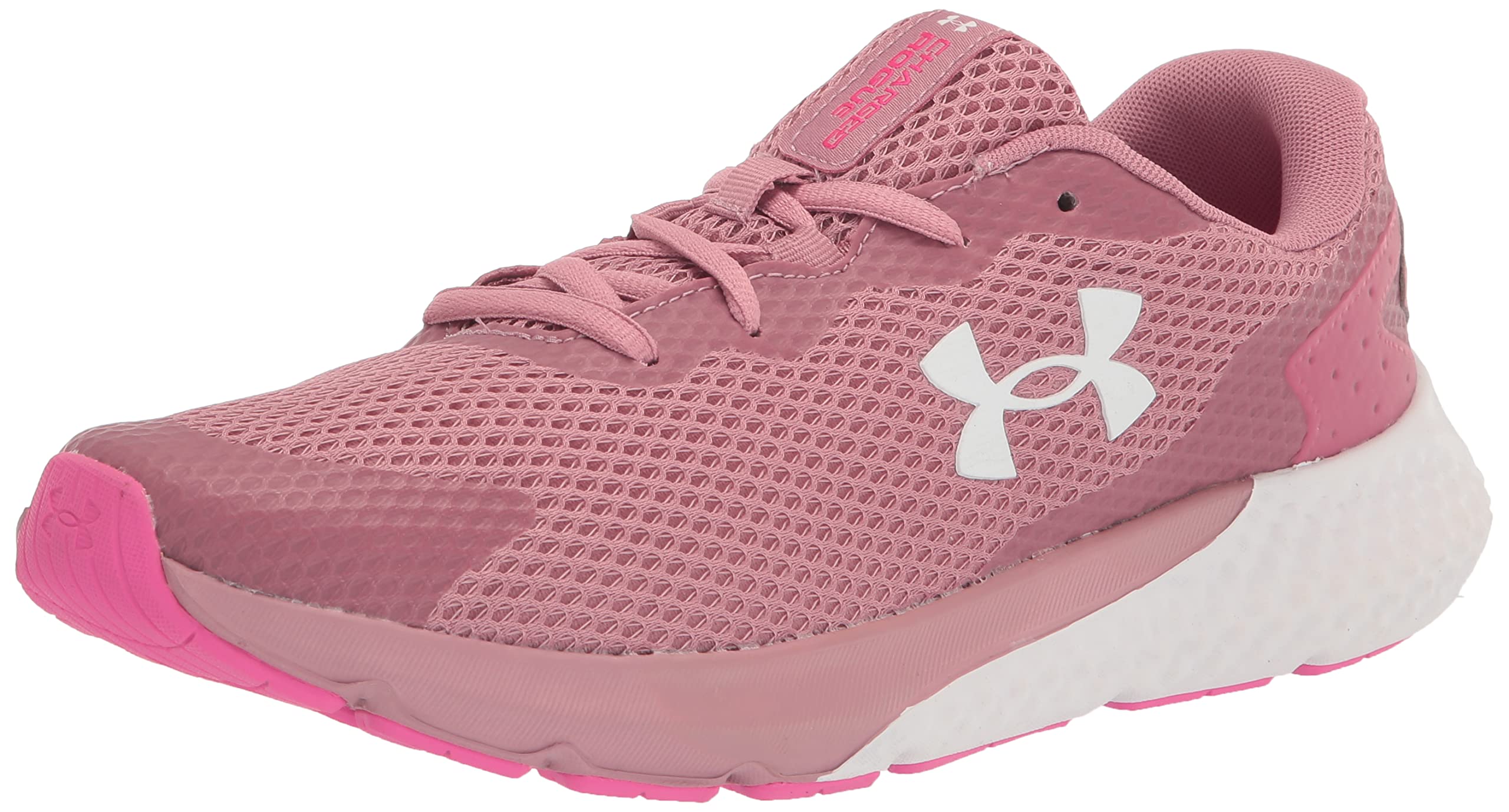 Under Armour Women's Charged Rogue 3, (601) Pink Elixir/Rebel Pink/Rebel Pink, 10, US Image