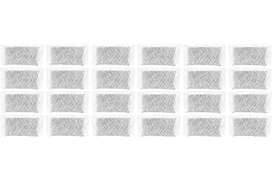 Nispira Replacement Activated Charcoal Water Filter Sachets Compatible with Megahome CO-Z Other Countertop Water Distiller, 24 packs