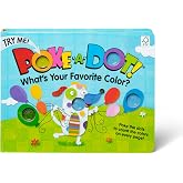 Melissa & Doug Poke-a-Dot What’s Your Favorite Color Board Book | 20-Page Board Book, Popping Buttons, Color Counting & Match
