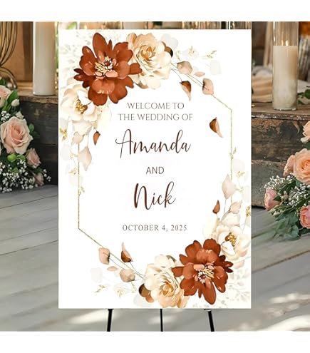 Amazon.com: Welcome To Our Wedding Board Vertical, Wedding Welcome