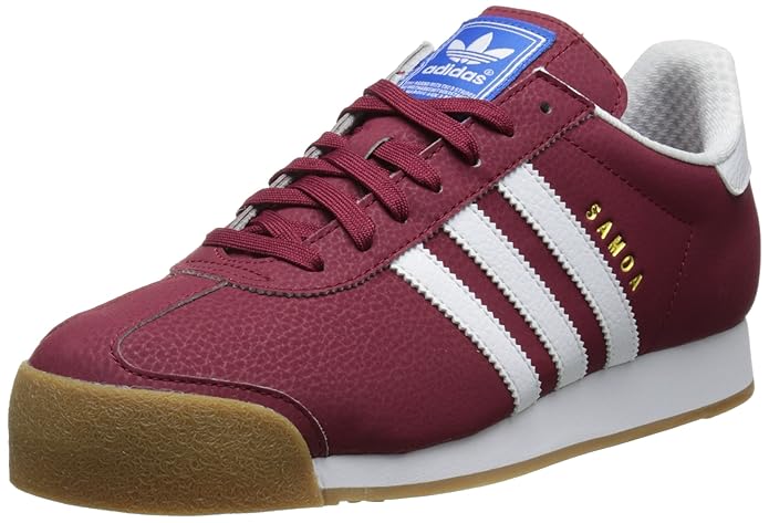 Amazon.com | adidas Originals Men's Samoa Retro Sneaker Running Shoe, Collegiate Burgundy White 