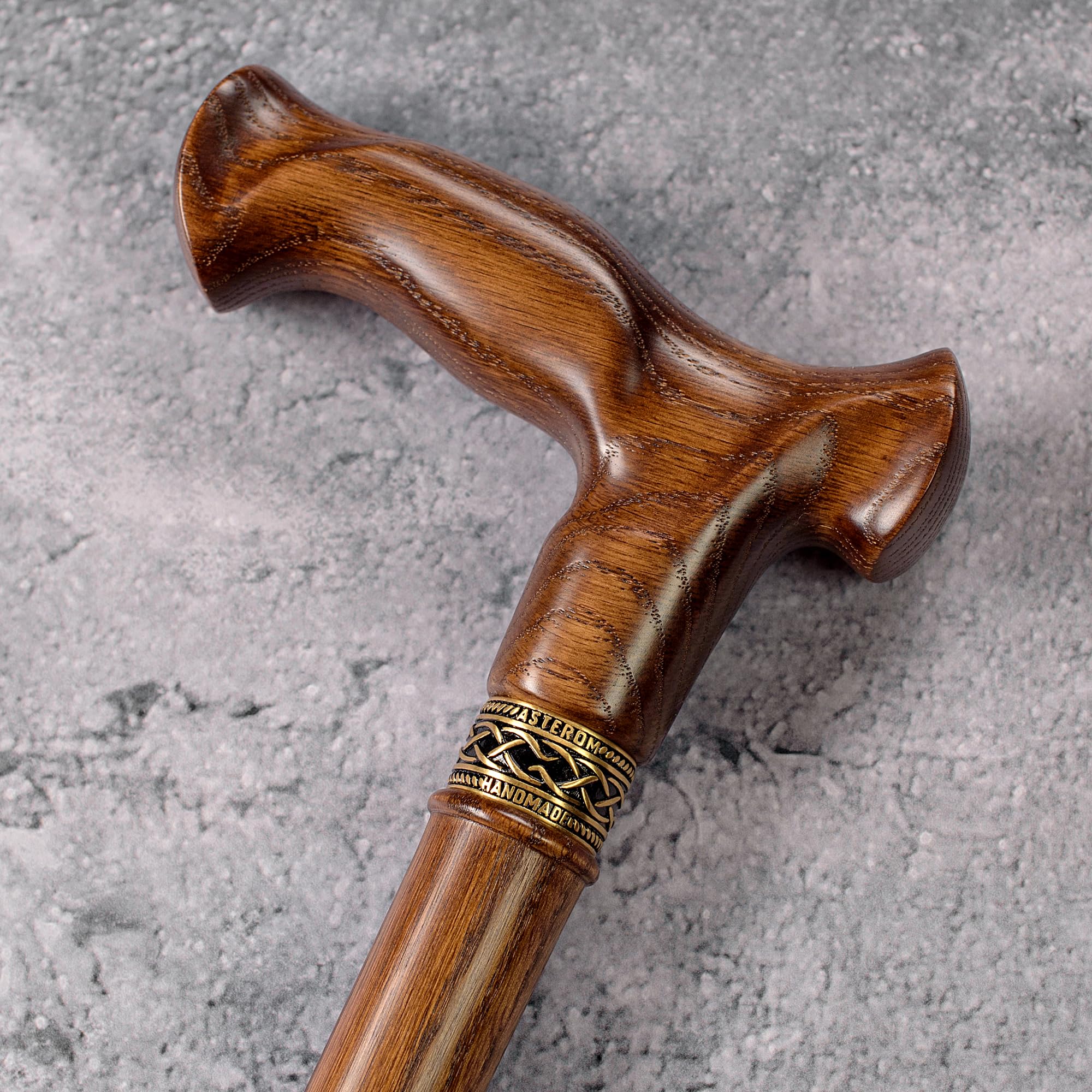 Asterom Walking Cane for Men & Women - Handmade, Ergonomic, Wooden Canes - Cool Walking Sticks for Seniors