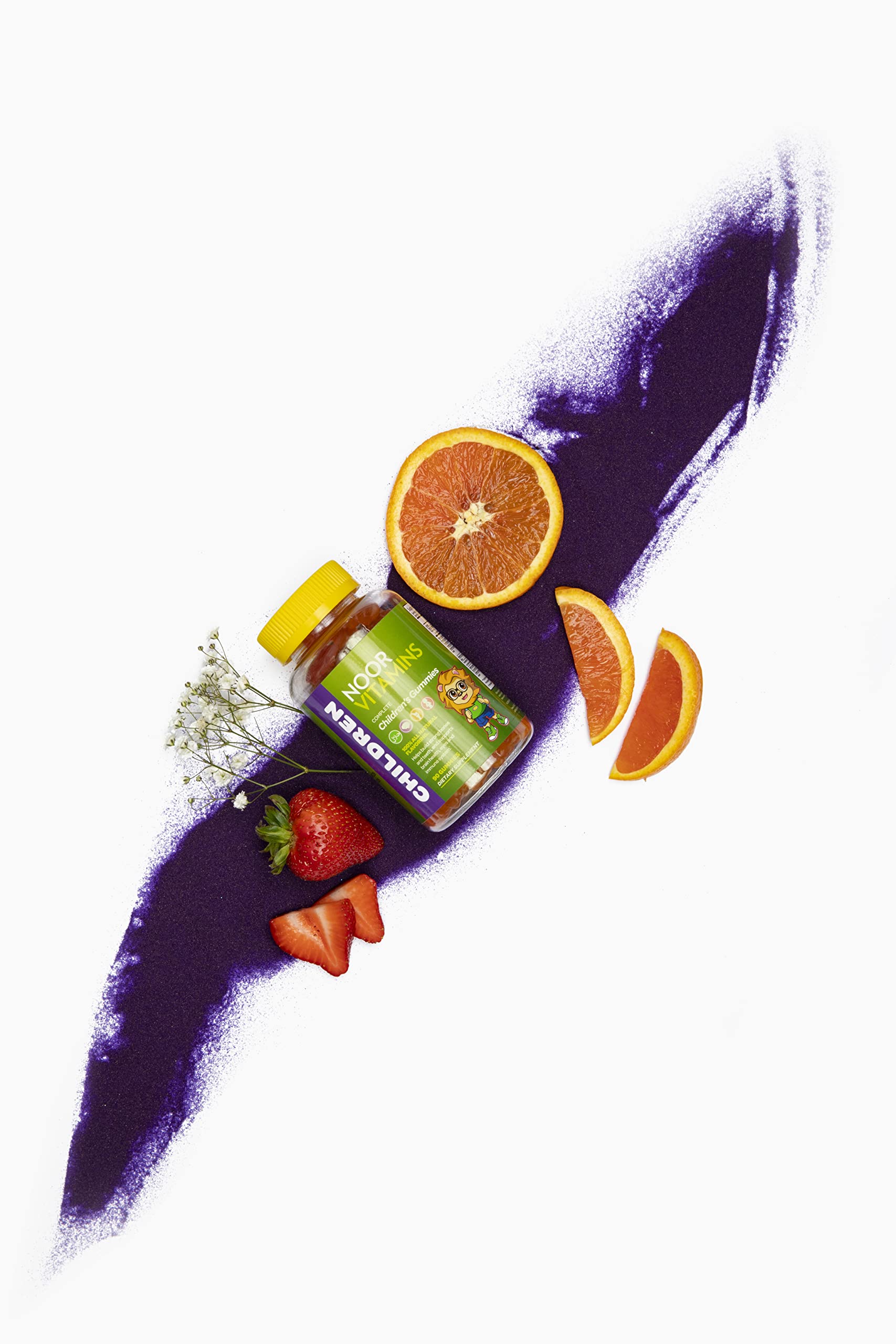 Halal Vitamins, Kids Vitamins, Kids Multivitamin Gummies Noor Vitamins: Vitamin C for Kids, D3, and Zinc for Immunity, B6 B12 for Energy. Non-GMO, Halal Gummies - 90 Count Gummy Vitamins for Kids