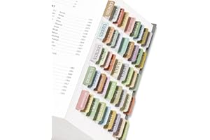 JEJEGO Bible Tabs for Women & Men, Bible Book Tabs for Study Bible, Large Print Repositionable Bible Index Tabs, Bible Labels Tabs, Bible Study Supplies（Boho)