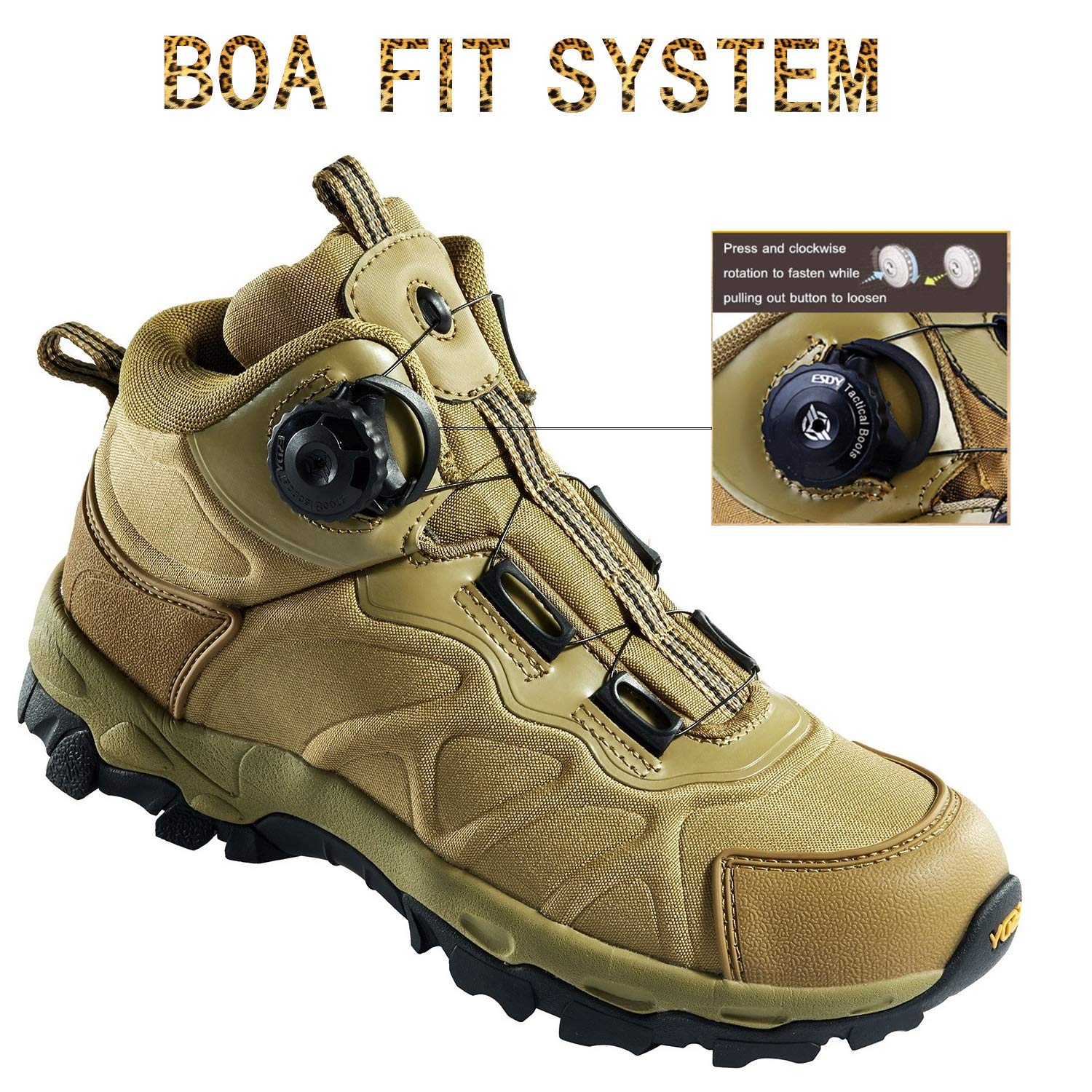 View Military Men BOA Lacing System 