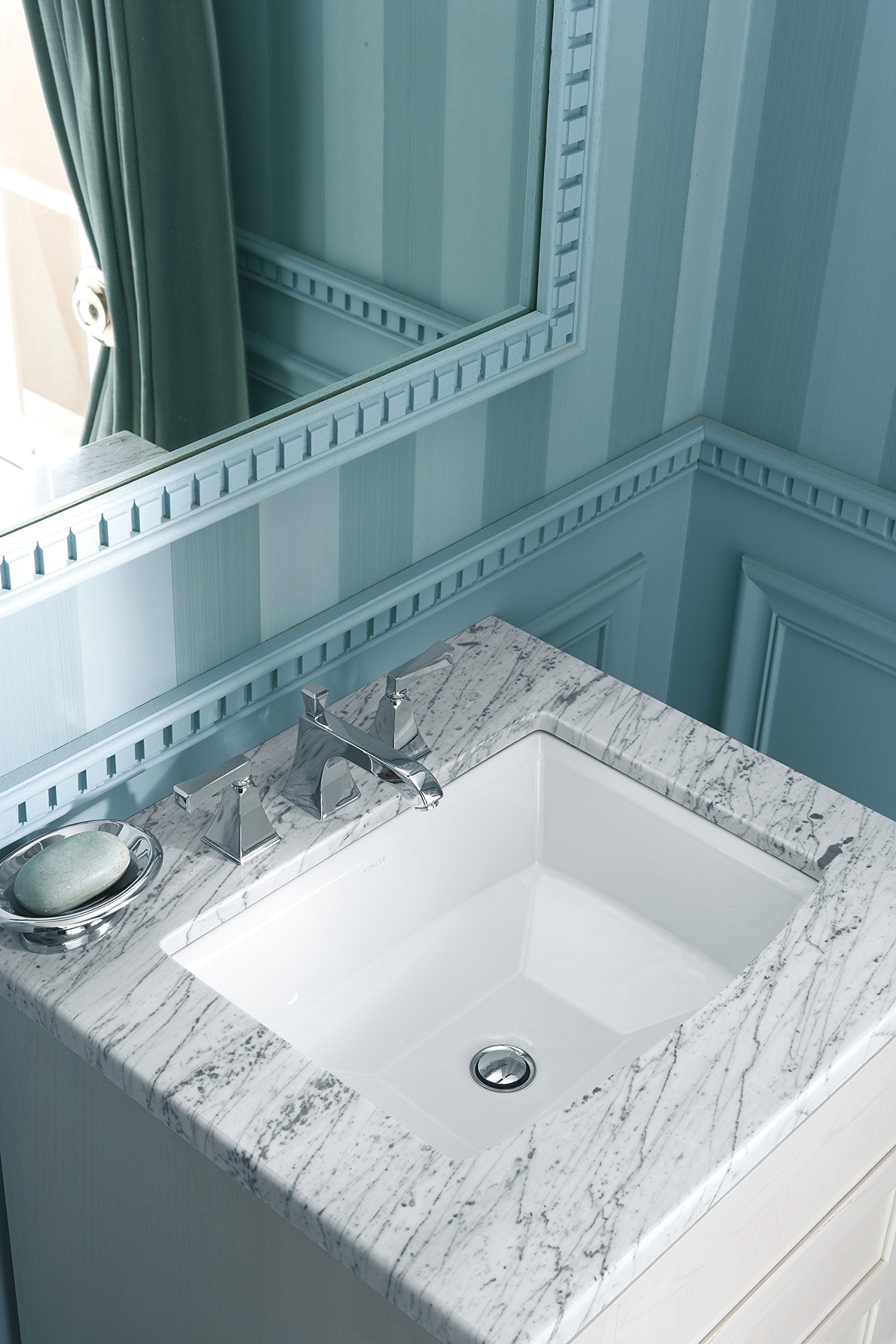 KOHLER K23550 Archer UnderMount Bathroom Sink, White Buy Online in