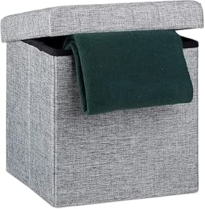 Tsosginaog Otomana Cuadrada - Otomana Plegable 38 x 38 x 38 cm