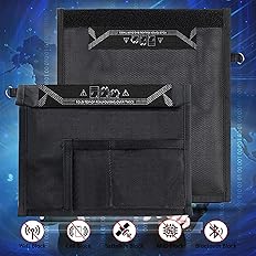 Faraday Bag, Signal Blocking Bag for Cell Phones, Car Key Fob Protector, Signal Blocker and Faraday Cage, Anti-Car Theft, Ant