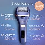 Essy Electric Foot File with 5 Rollers Navy Foot Callus Remover view 4