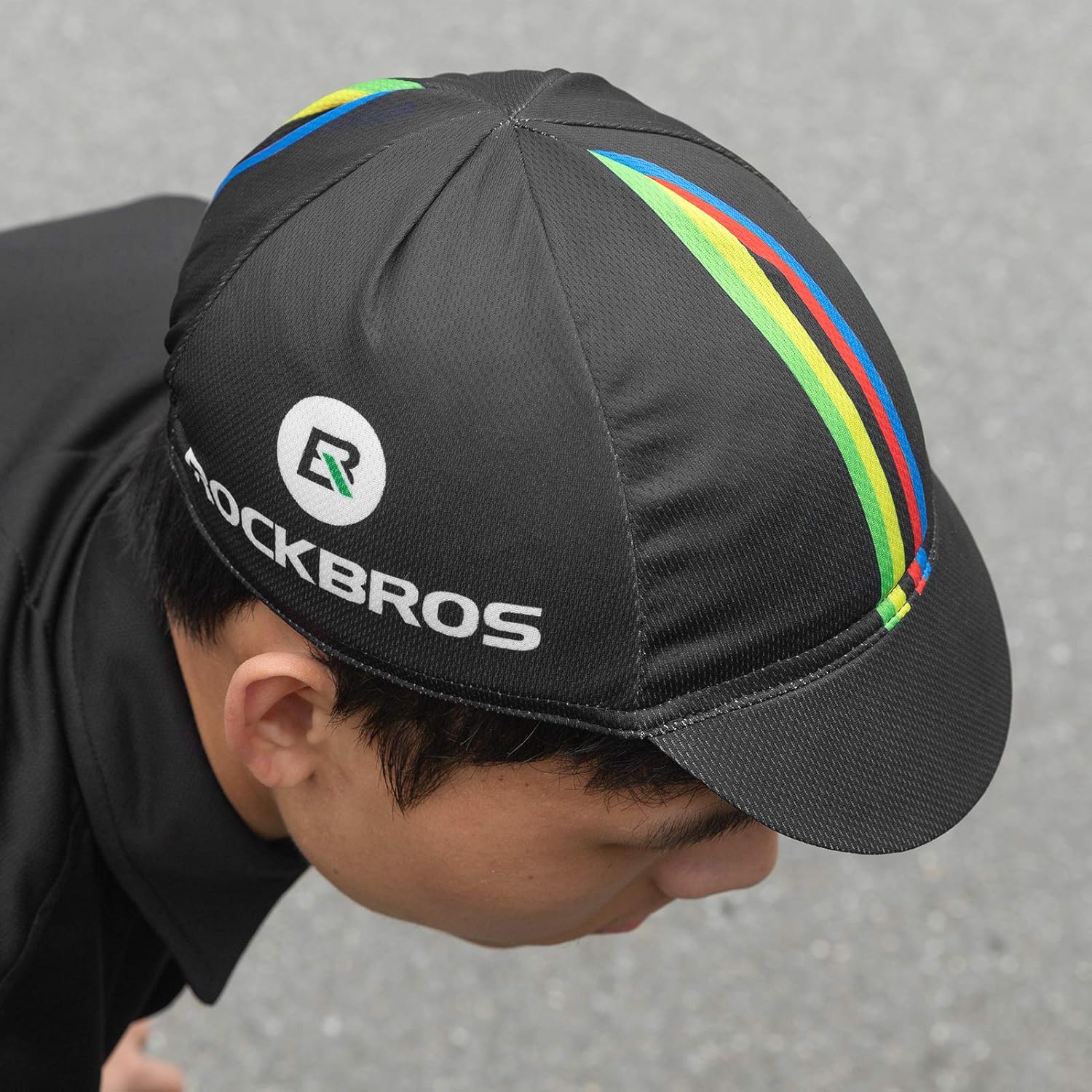 ROCK BROS Cycling Sun Cap Ployester Breathable Baseball Hat for Men Awsome Motorcycle Caps: Clothing
