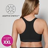 Medela Keep Cool Sleep Seamless Maternity Nursing Bra Black Full-Back Breathing view 2