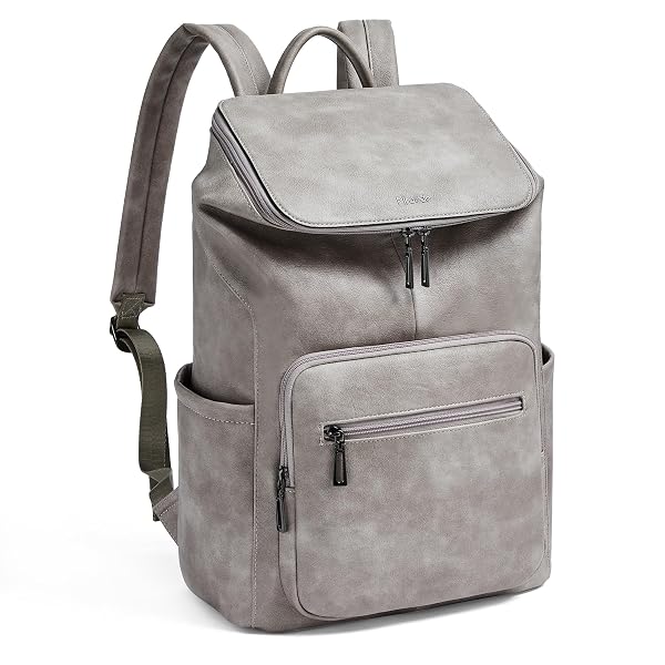 MROEDE LEATHER LAPTOP BACKPACK FOR WOMEN, 15.6 INCH...