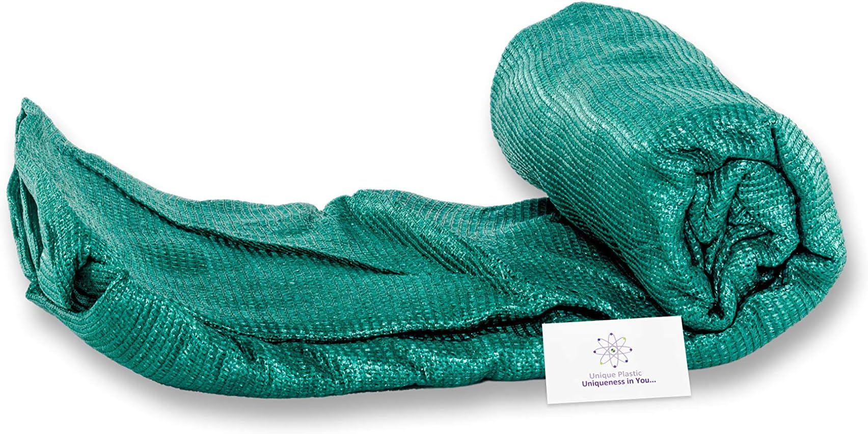 Unique Plastic 50% Sun Blockage Shade Net with Gripping Clips (2m x 15m, Green)