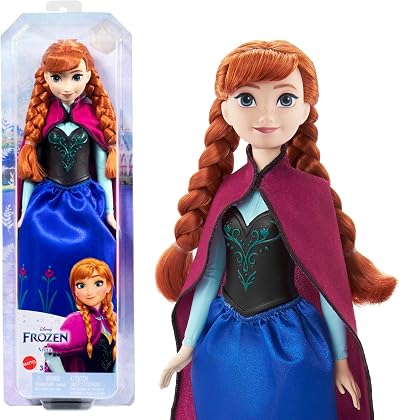 Mattel Disney Princess Anna Posable Fashion Doll with Signature Clothing
