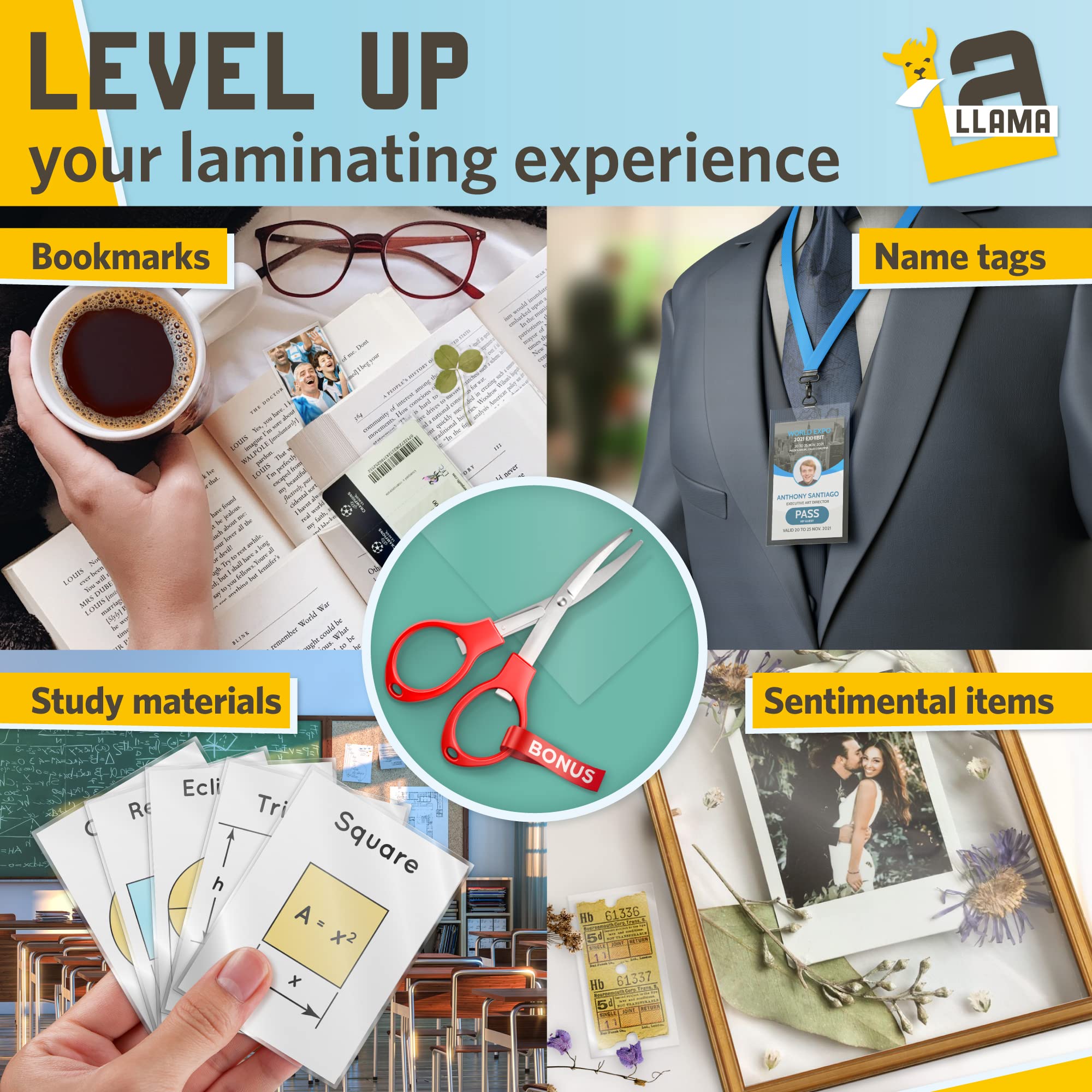 Matte Thermal Laminating Pouches 9 x 11.5 Inches, 3 Mil Thick, 30 Pack, Letter Size Laminating Sheets 8.5 x 11