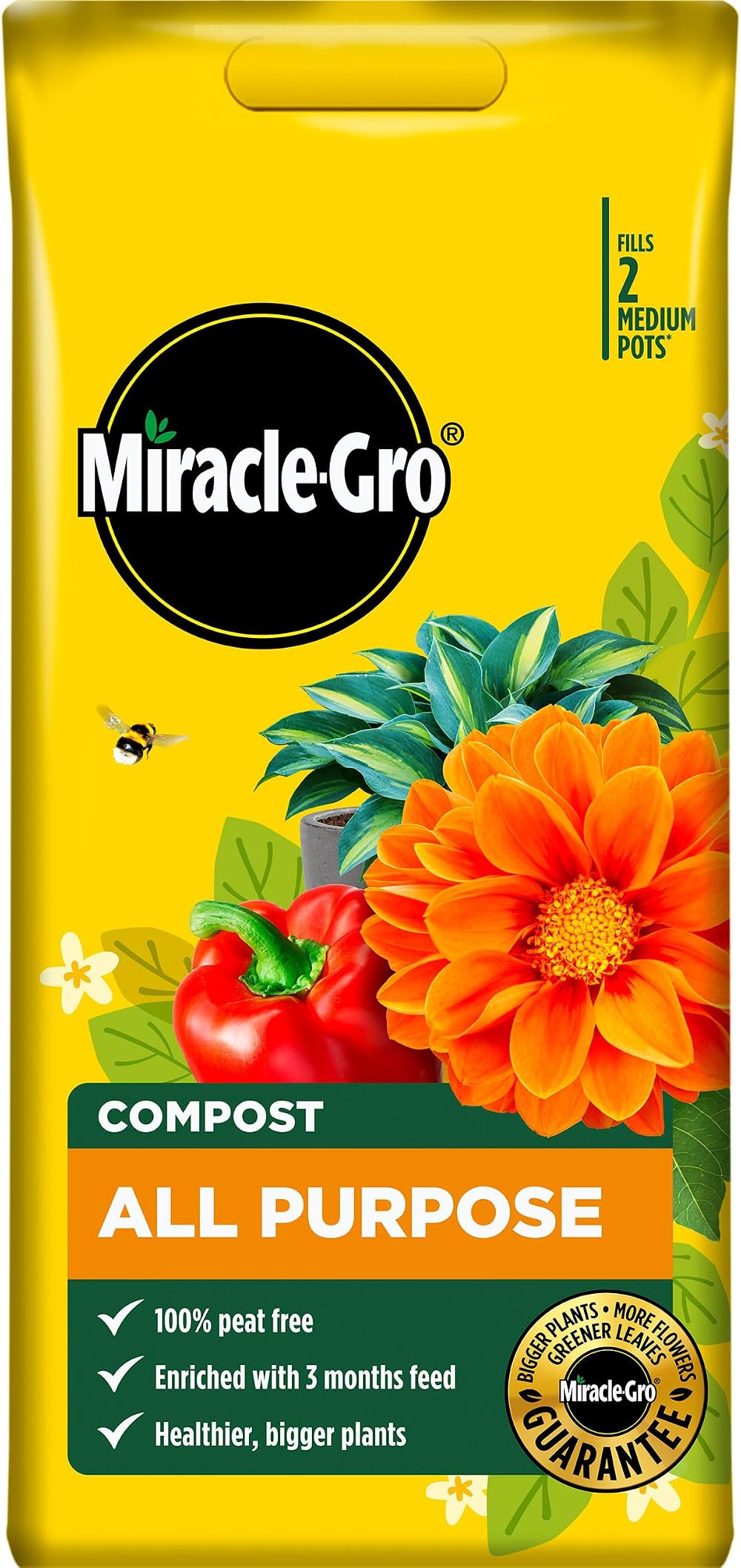 Miracle-Gro Peat Free Premium All Purpose Compost 10 litres