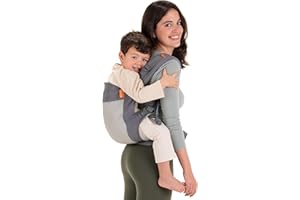 Beco Toddler Carrier - Breathable 3D Mesh Front-Carry & Backpack Style Carrier with Tall Supportive Back and Ergonomic Extra-Wide Seat for Children from 18months (20-60 lbs) - Cool Dark Grey