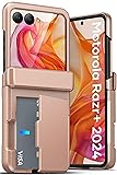 ATATOO for Motorola Razr+ Plus 2024 Case with Card