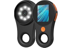 IWOBAC Digital Microscope Handheld 2.0 inch IPS Color Screen,Portable Digital Magnifying Glass 500x,Marco Microscope for Kids,Built-in 8LED Lights,USB Compatible with PC Windows, Mac OS