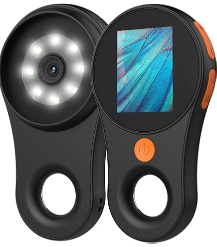 Handheld Digital Microscope, 500X Magnification 2MP HD Screen, Portable For Kids