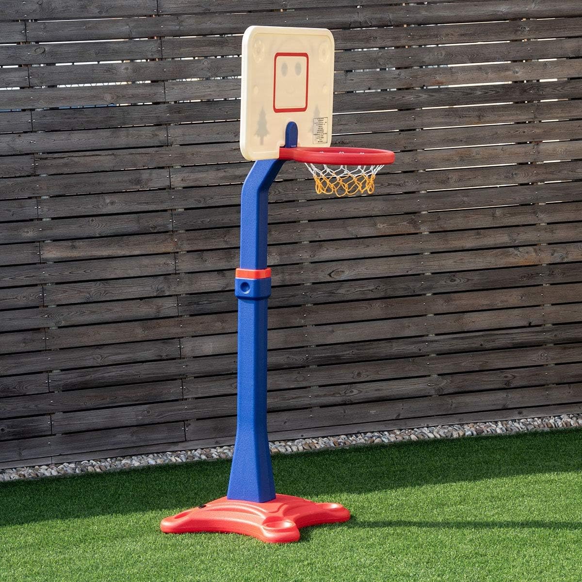 simplyUSAhello Kids Adjustable Height Basketball Hoop Stand