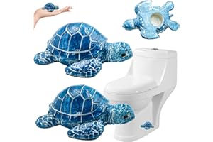 AELOER 2 Pack Toilet Bolt Caps, Sea Turtles Decorative Toilet Bolt Screw Covers, Cute Bathroom Decor Sea Themed Gadgets, Easy to Install Bathroom Replacement