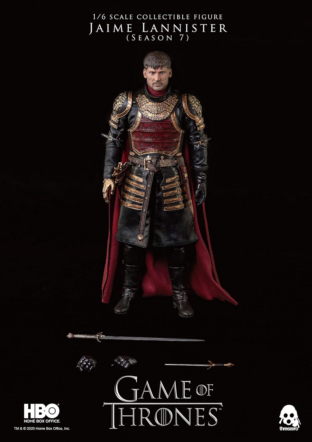 threezero tyrion lannister on Amazon Com Threezero Game Of Thrones Jaime Lannister Season 7 Version 1 6 Scale Collectible Figure Toys Games