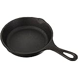 Lodge H5MS Heat Enhanced and Seasoned Cast Iron Mini Skillet, 5-Inch - Pack of 1, Black,"7.75"" x 5.125"" x 1.125""" (FBA_H5M