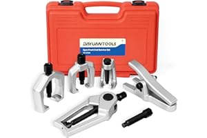 DAYUAN 5pcs Professional Front End Service Tool Kit, Pitman Arm Puller, Ball Joint Separator Tie Rod Remover Tool