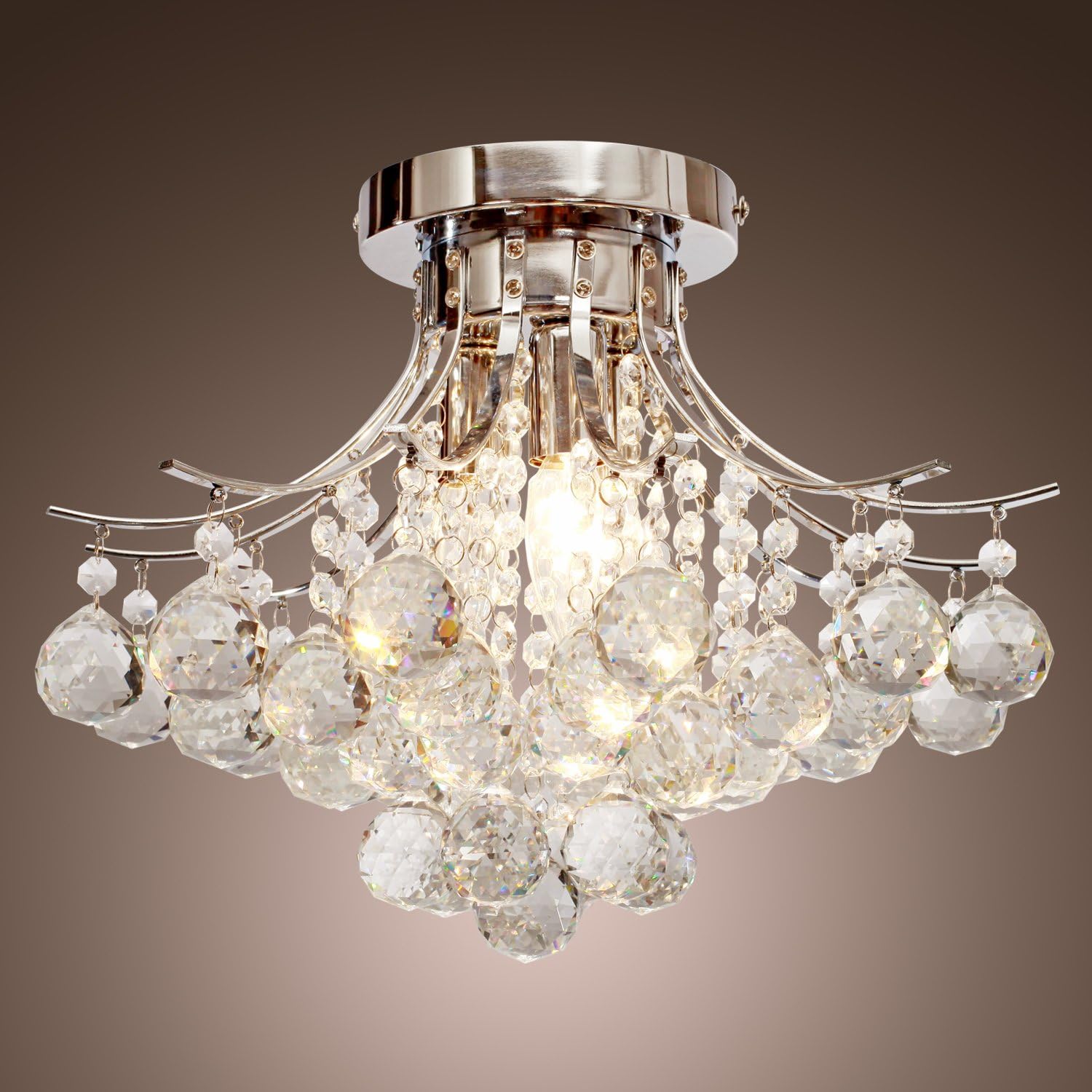 LightInTheBox Chandelier Modern Crystal 3 Lights, Modern Home Ceiling Light Fixture Flush Mount LightInTheBox Chandelier Modern Crystal 3 Lights, Modern Home Ceiling Light Fixture Flush Mount