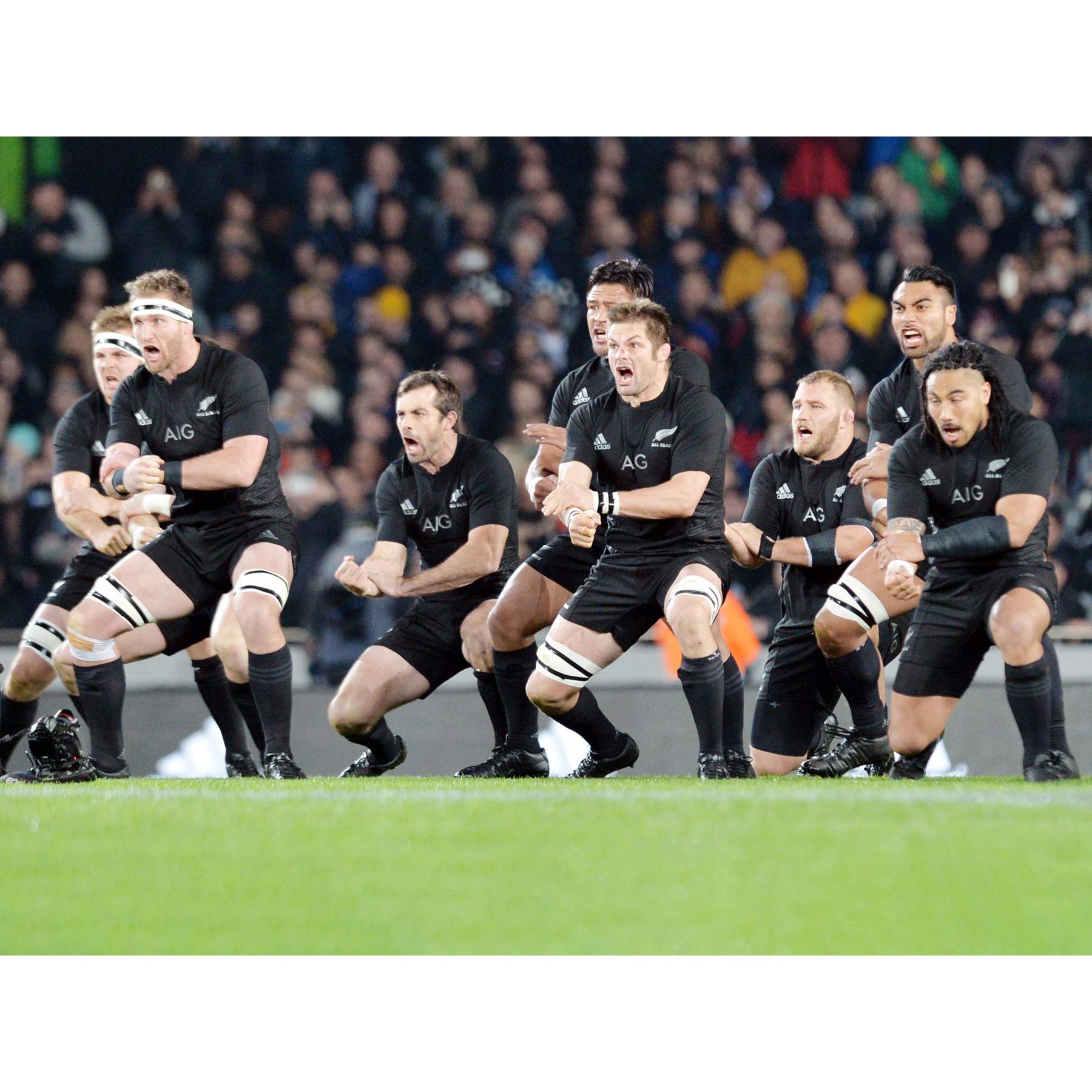 Artery8 New Zealand Rugby Legends World Cup Haka Photo Large Wall Art Poster Print Thick Paper 18X24 Inch