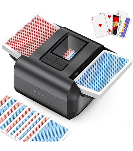 Mélangeur & Distributeur 2-en-1 Électronique – Jusqu’à 12 Joueurs – 5000mAh – UNO/Poker/Blackjack