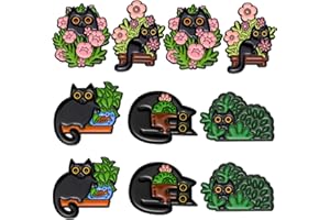 GILLNA Creative Enamel Pins Bulk Set,Cartoon Plants Anime Rainbow Punk Animals Enamel Backpack Pins for Men/Women Cute Cool Pins for Jackets Clothes