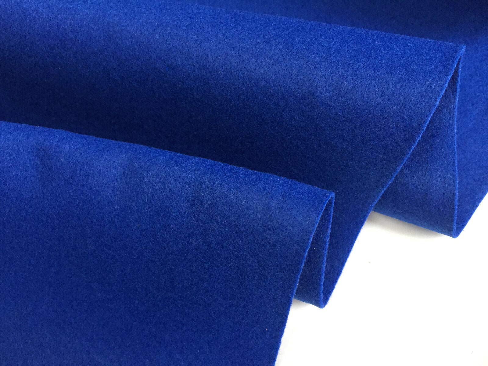 Felt Fabric Material Craft Plain Colours Soft Polyester, 2mm Thickness - 102cm Wide (Royal Blue, 2 METRES)