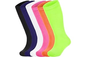 American Trends Kids Soccer Socks Youth Boys Baseball Youth Football Softball Girls Knee High Socks 6 Pairs