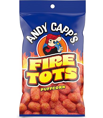 Amazon.com: Andy Capp's Fire Tots, Value Size Puffcorn Snack, 3.75 oz.