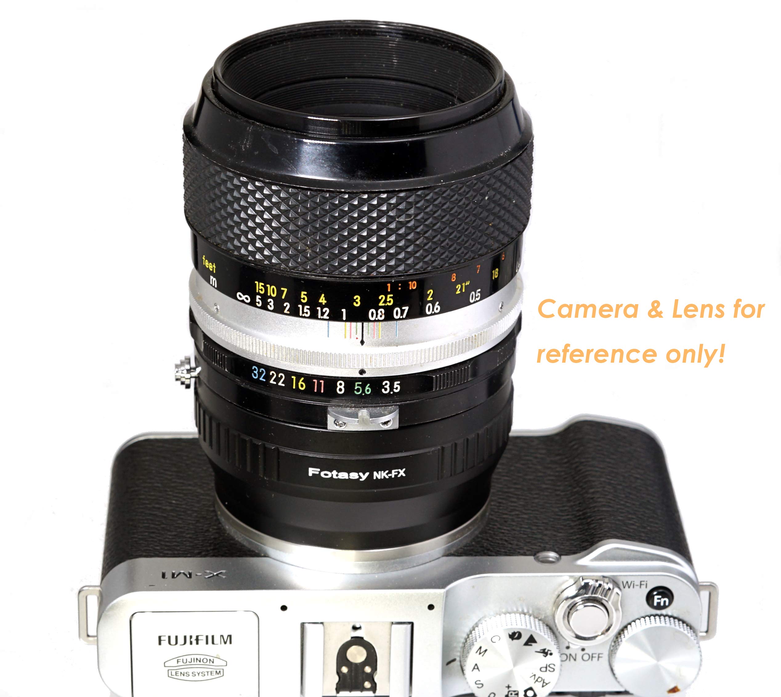 Fotasy Manual Copper Nikon Lens to Fuji X Adapter, Nikon F to XMount