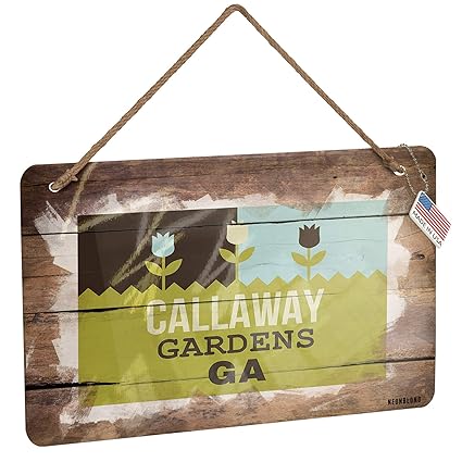 Amazon Com Neonblond Metal Sign Us Gardens Callaway Gardens Ga
