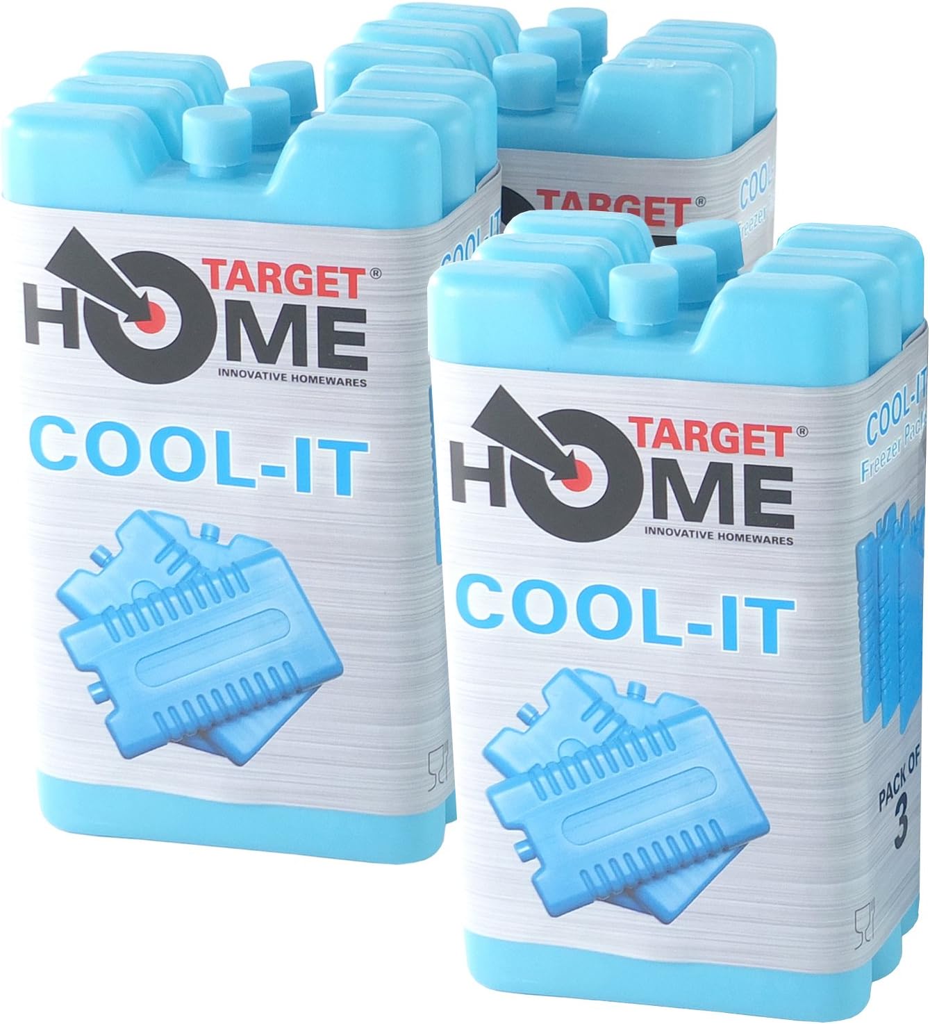 Target Homewares® Reusable Freezer Blocks - Cools & Keeps Food Fresh - Use With Target Cool Box For Added Cooling (Pack of 9)